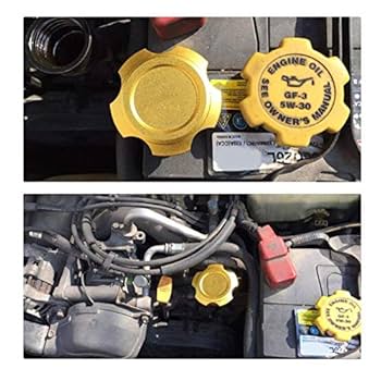 Amazon | 4 色をご用意アルミ合金スバルwrx stiエンジンオイル